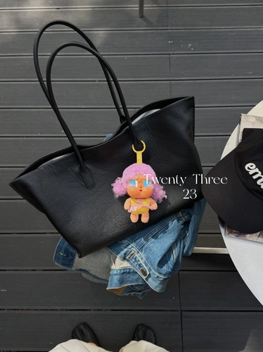 Twenty Three极简头层牛皮大容量托特包慵懒风百搭通勤单肩通勤包