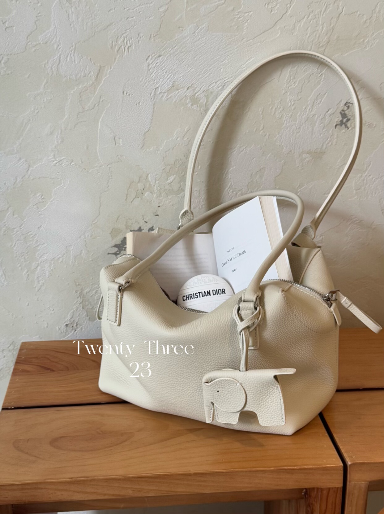 【配小象挂件】简约百搭大容量波士顿包头层牛皮单肩通勤托特包