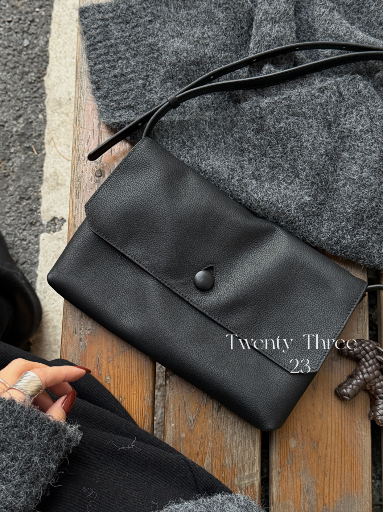 Twenty Three极简风高质感手提腋下包小众百搭通勤斜挎手机包