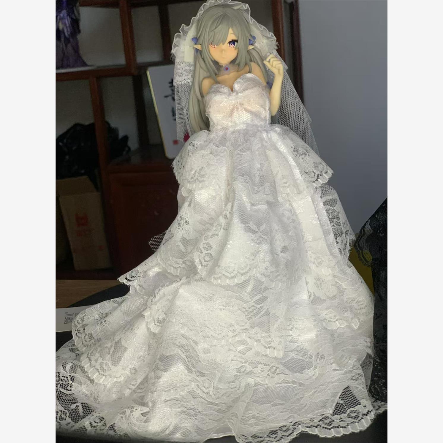 国产动漫手办纯白精灵衣