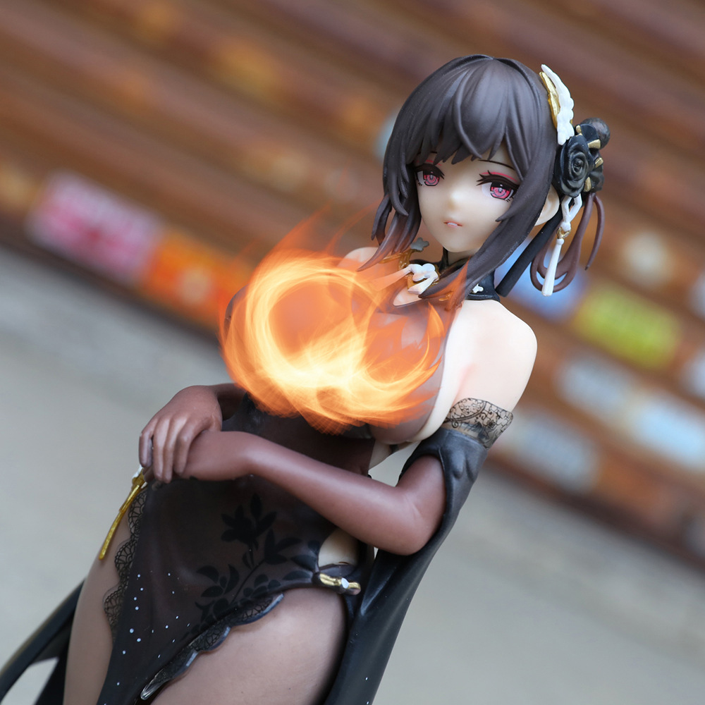 碧蓝镇海航线奇苑模型手办动漫二次元旗袍机箱装摆件镇海限定