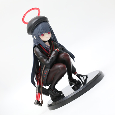 跨境新款二次元GK杂鱼酱蹲姿手办美少女车载机箱桌面摆件玩具