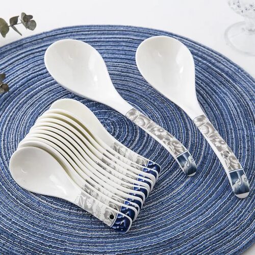 长柄汤勺卡通小调羹饭勺微波