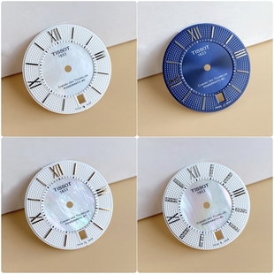 适配天梭1853杜鲁尔女表盘t099.207字面80机芯表面手表配件27.8mm