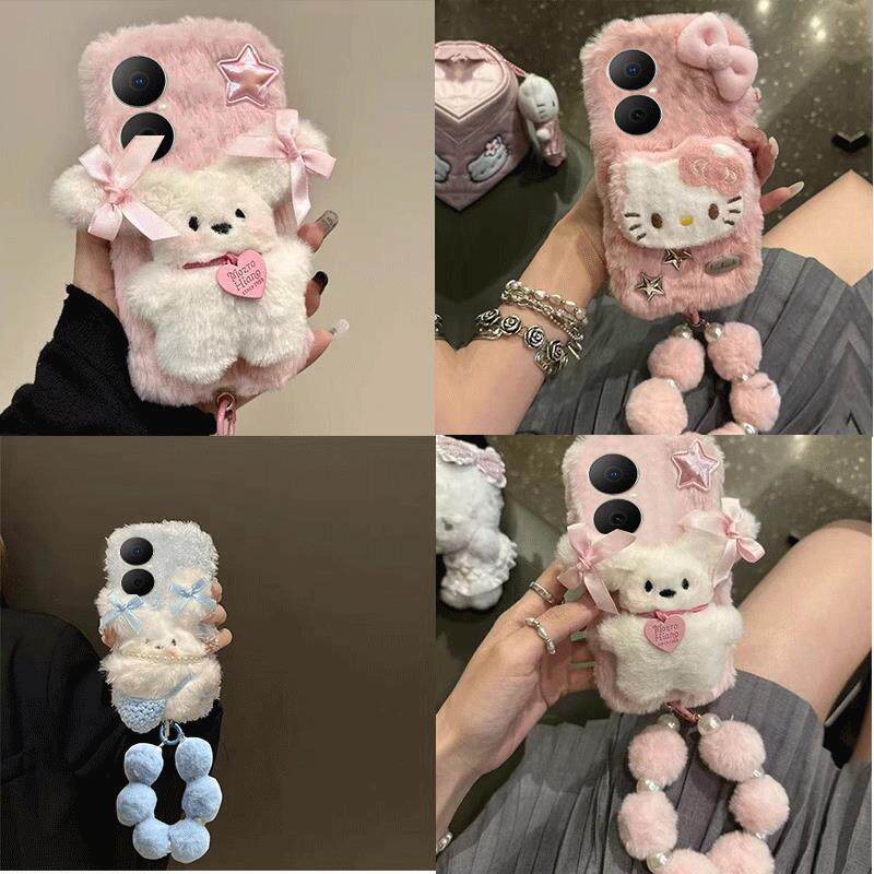 适用华为畅享80手机壳畅享70pro/畅享60pro/畅享50plus毛绒畅享20se秋冬畅享10s女款麦芒9新款畅享z可爱女潮