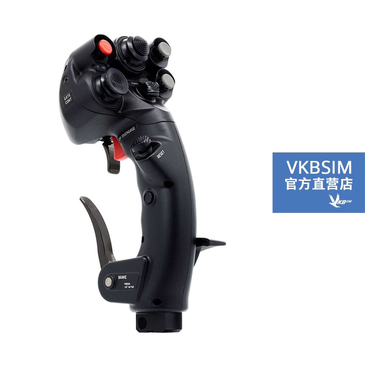 VKBSIM MCG Ultimate金属手柄 - 模拟飞行手柄用于GF MK2/3/4底座