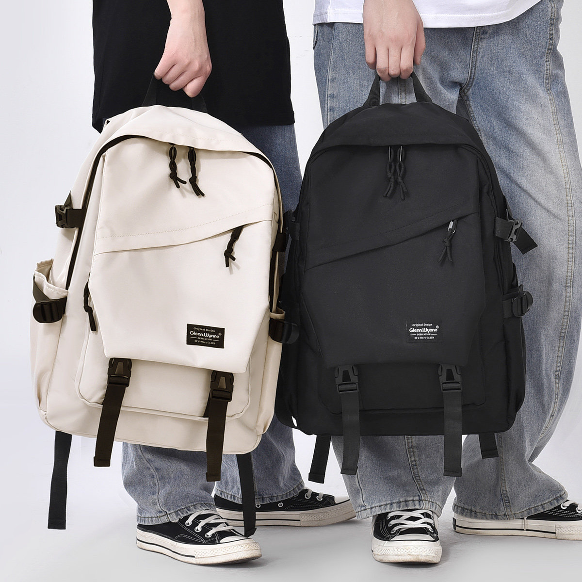 双肩包男士潮流韩版大容量日系旅行背包小学初中高中大学生书包女