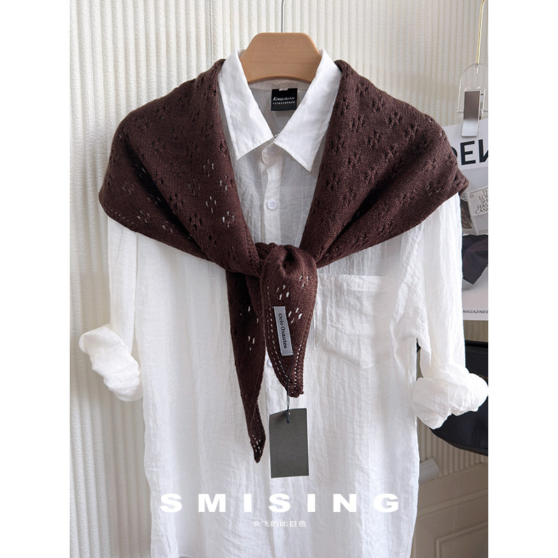 韩系小众针织纯色高品质披肩女秋季2025新款日常简约通勤外搭披风,服饰配件/皮带/帽子/围巾,围巾/丝巾/披肩,淘宝优惠券,粉丝福利购,淘宝优惠卷