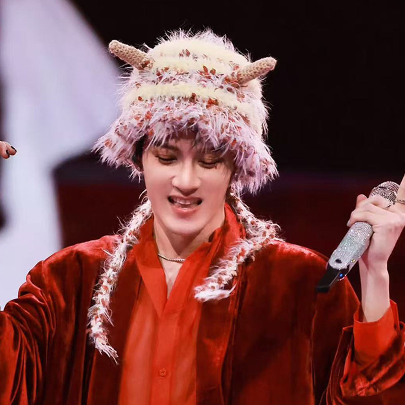 雷锋帽演唱会男女通用冬檀健次