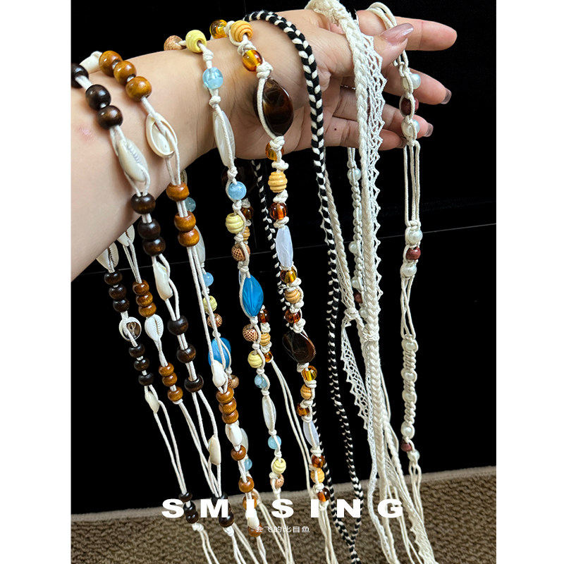 2025新款民族风珠串编织腰带女夏季搭配连衣裙高级感时尚百搭配饰,服饰配件/皮带/帽子/围巾,腰带/皮带/腰链,淘宝优惠券,粉丝福利购,淘宝优惠卷