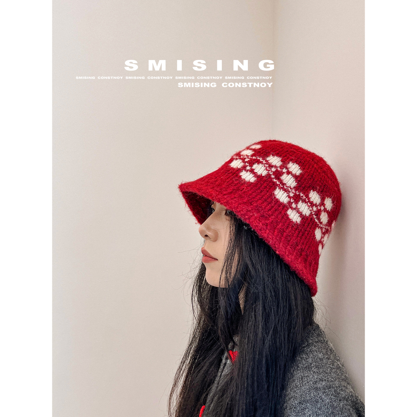 氛围感保暖针织帽子女秋冬2025新款休闲时尚毛线渔夫帽旅游盆帽潮