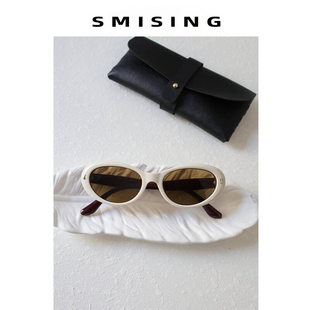 新款 高级感潮牌遮阳眼镜百搭街拍太阳镜 复古猫眼墨镜女2025春夏季