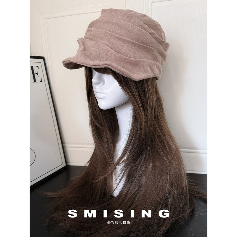 韩系2026新款高品质复古亚麻渔夫帽女春秋时尚文艺百搭显脸小盆帽,服饰配件/皮带/帽子/围巾,帽子,淘宝优惠券,粉丝福利购,淘宝优惠卷