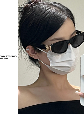 欧美风ins潮流金属镂空B标猫眼墨镜夏季个性时尚防晒偏光太阳眼镜