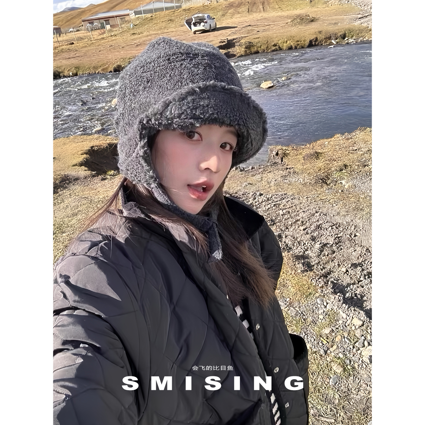 双面戴加绒雷锋帽女冬季户外