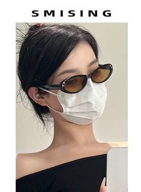 复古辣妹猫眼墨镜女生春夏季方圆脸休闲度假防晒防紫外线太阳眼镜