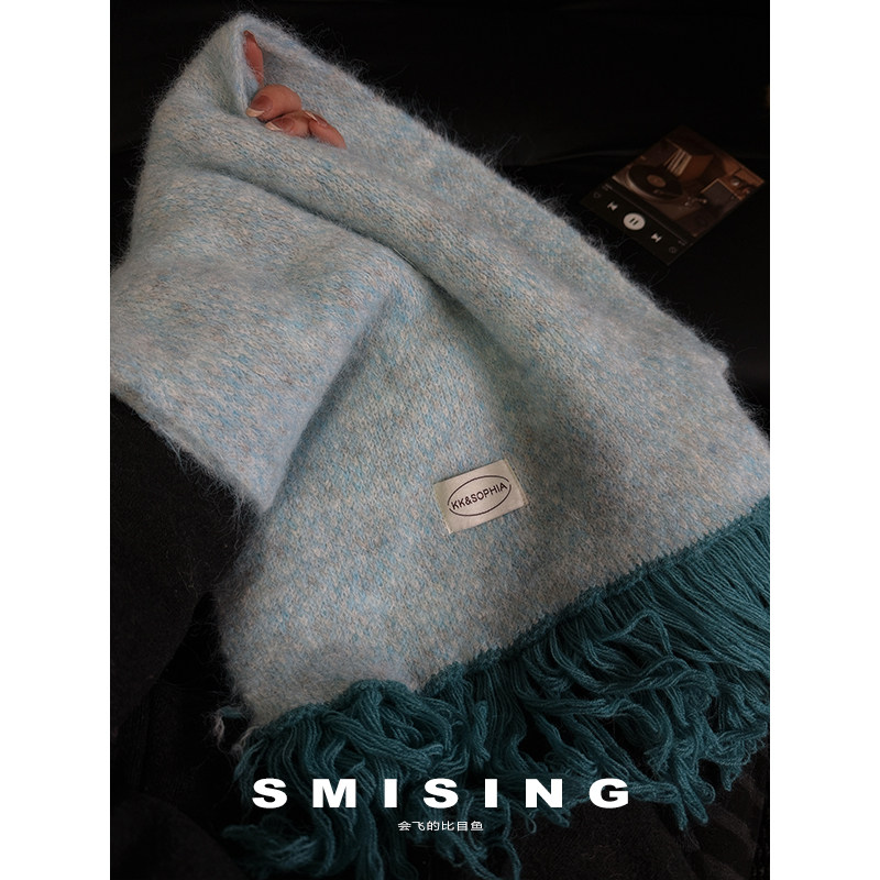 2025新款韩版撞色流苏针织围巾女秋冬氛围感保暖防寒百搭护颈围脖,服饰配件/皮带/帽子/围巾,围巾/丝巾/披肩,淘宝优惠券,粉丝福利购,淘宝优惠卷