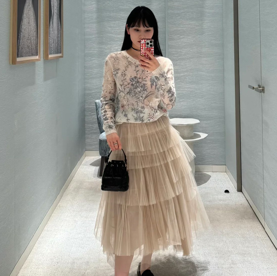 深圳南油高端女装定制廓形褶皱荷叶边不规则珠罗莎裙蛋糕半身裙子,女装/女士精品,半身裙,淘宝优惠券,粉丝福利购,淘宝优惠卷