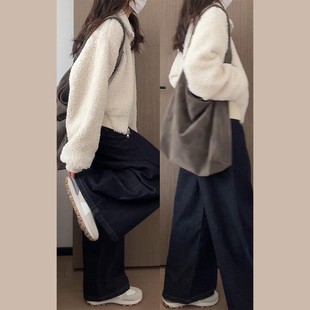 白色羊羔毛绒外套女秋冬季2025新款爆款小个子摇粒绒加厚短款上衣