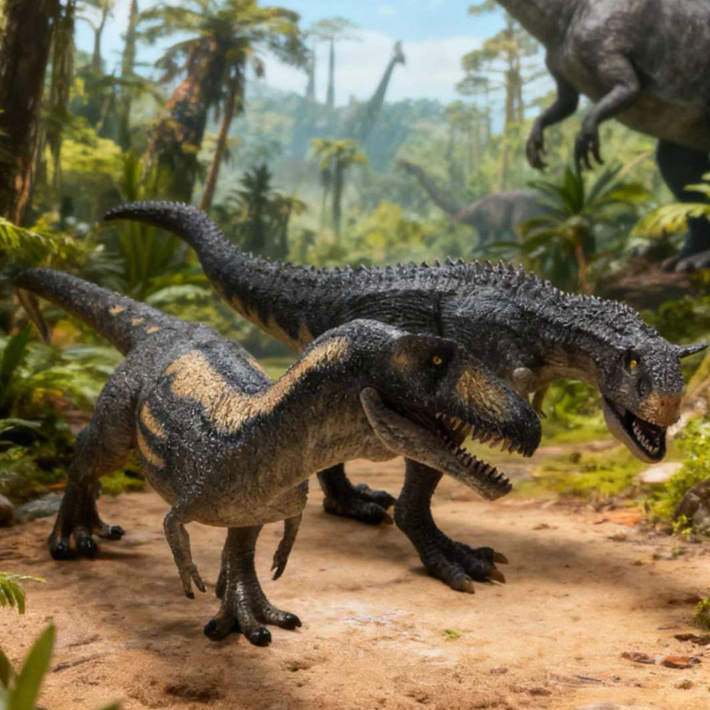 侏罗纪仿真实心大号鲨齿龙玩具恐龙模型动物塑胶儿童男摆件望齿龙