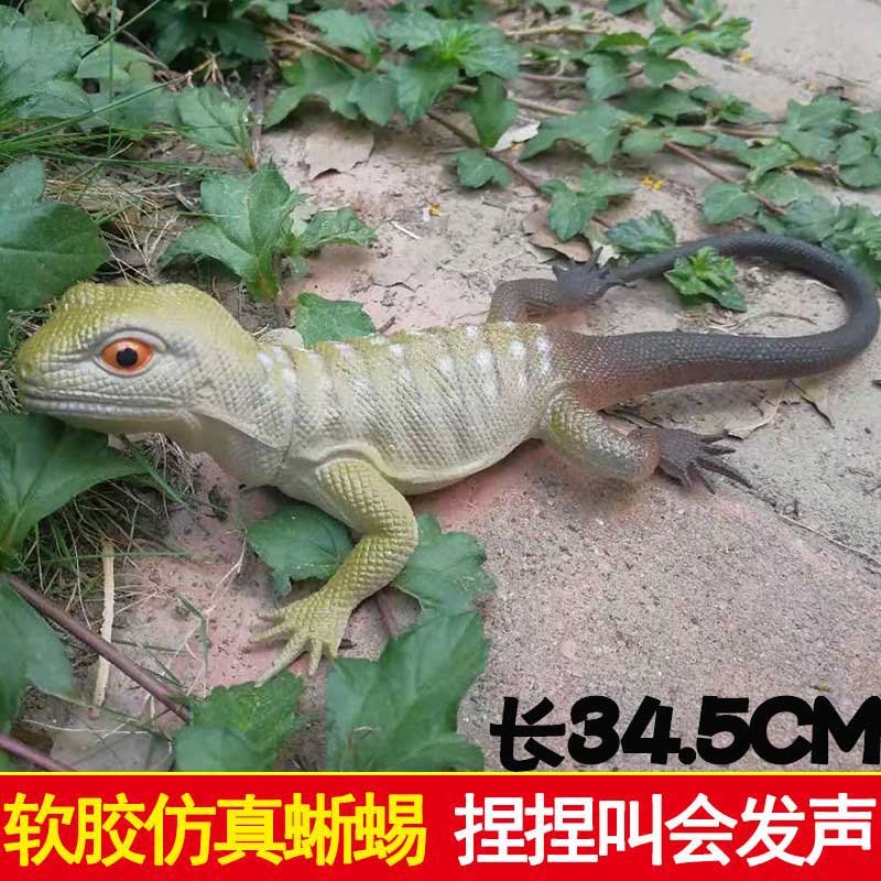 爬行变色龙软胶捏捏叫鳄鱼蜥蜴