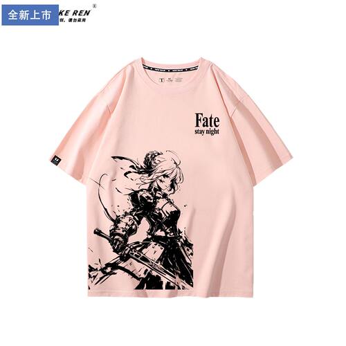 舒适面料卡通动漫宽松短袖
