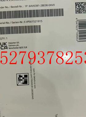 议价6AV6381-2BE08-0AV0西门子软体V86AV6381-2BE08-0AV0