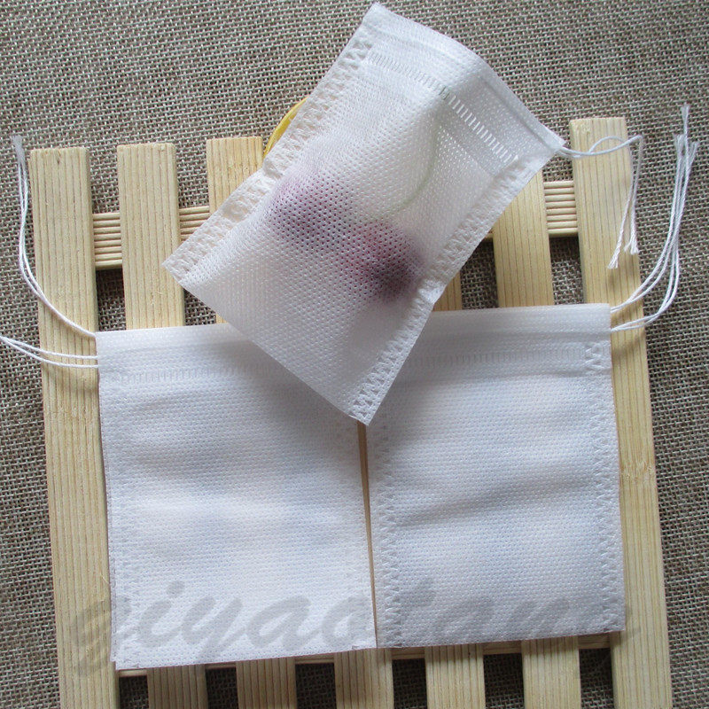 加工定做薄利丙纶纺粘无纺布煎药袋抽扎口煎药机过滤泡茶袋6x8cm