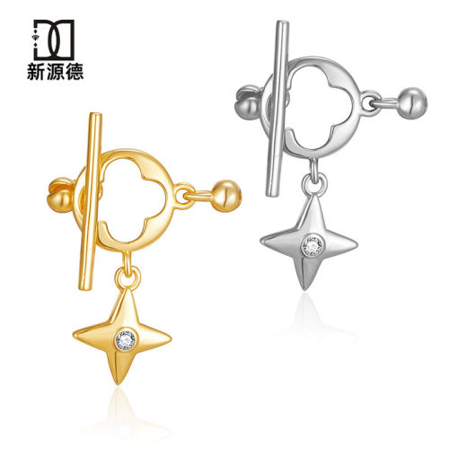 珍珠DIY扣头925纯银OT串珠收尾扣简约手链项链链接扣