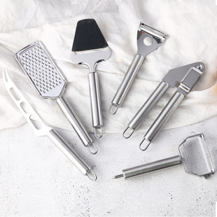 不锈钢厨房杂件套装 水果削皮器刨丝器介饼器厨房家用小工具