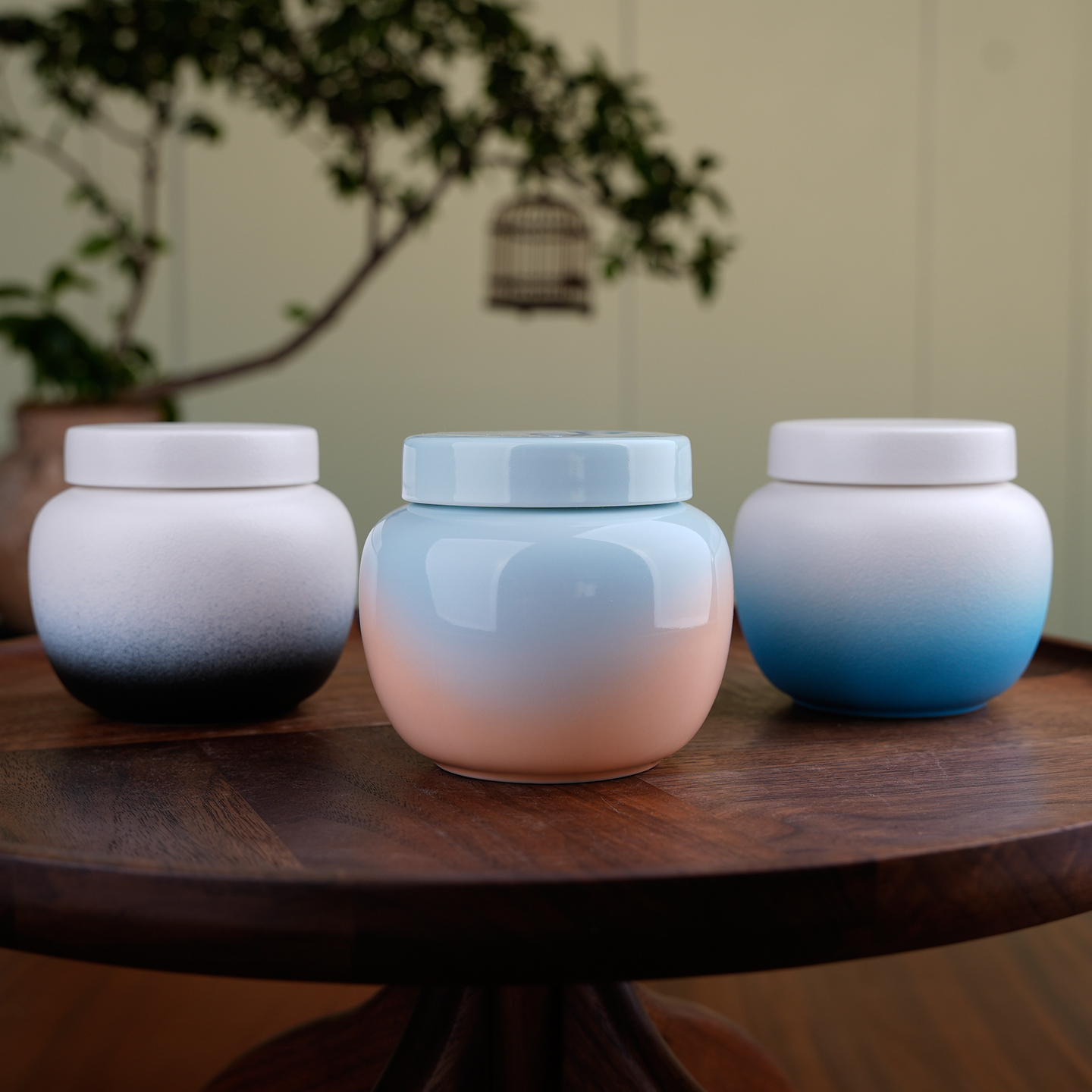 珍福器小圆陶瓷密封罐膏方罐茶仓