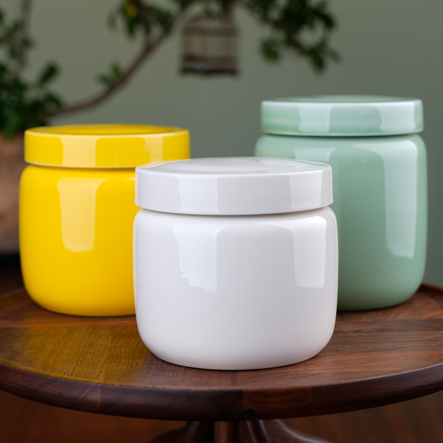 珍福器青瓷陶瓷密封罐直罐膏方罐