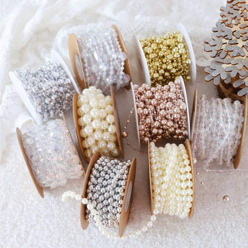 圆形串串珠挂饰圣诞树装饰