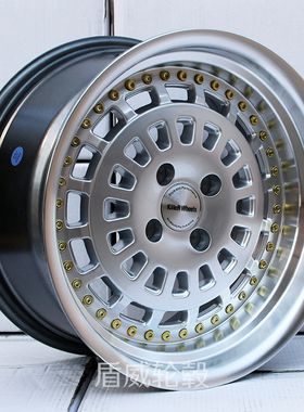 适用捷达桑塔纳酷熊威驰高尔GK5smart宽边爆龟轮毂铝合金改装16寸