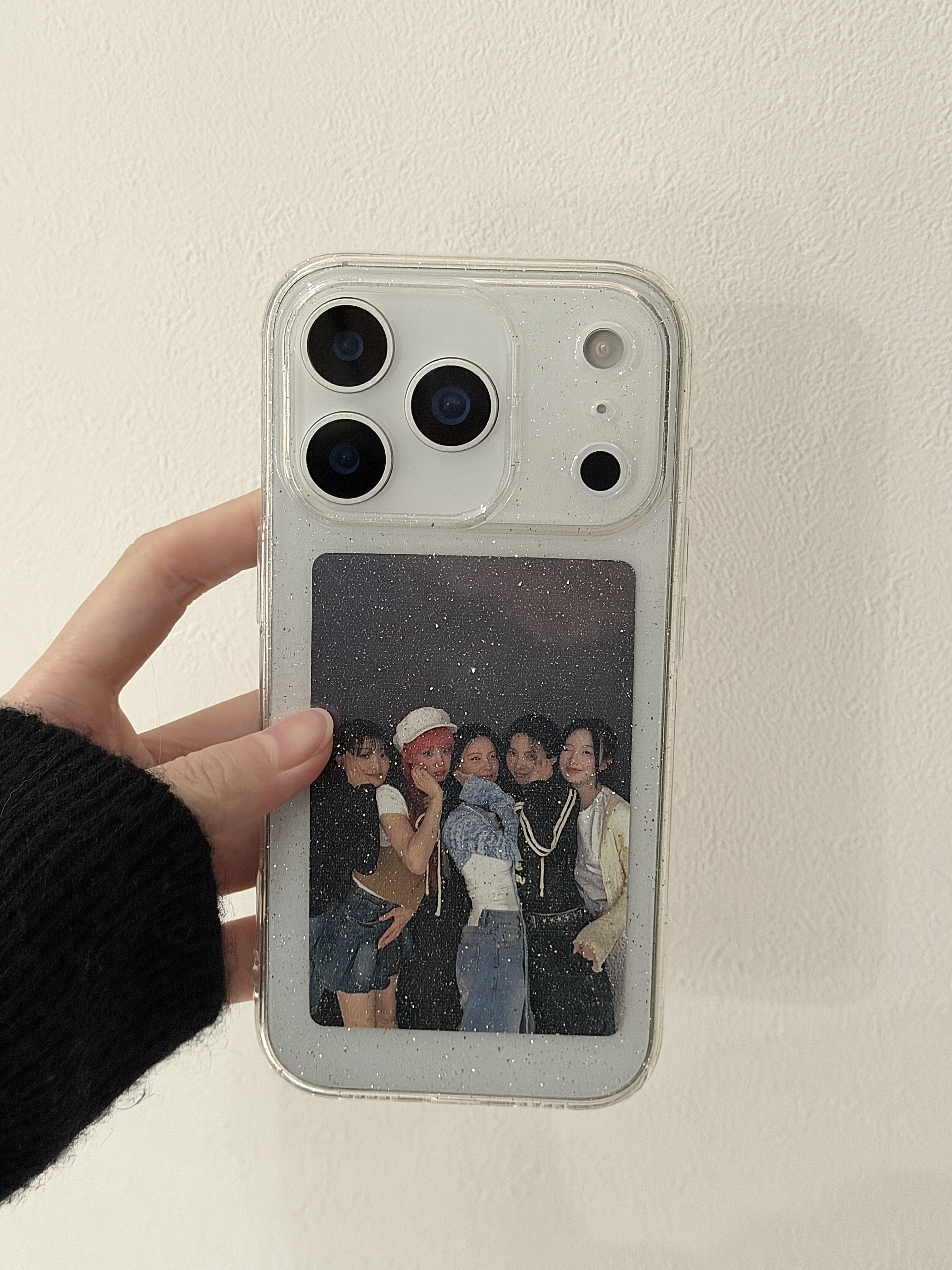 闪粉软壳小卡手机壳大孔17苹果