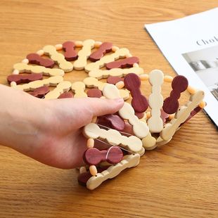 菜垫子隔热垫餐桌垫杯垫锅垫盘子竹垫家用餐垫碗垫 8个装 盘垫装