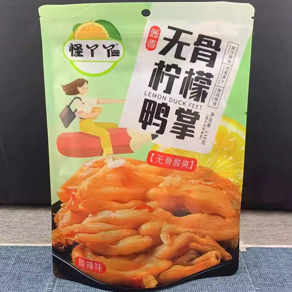 国产怪丫丫无骨鸡爪/软骨鸡爪/鸭掌酸甜味/酸辣味138g