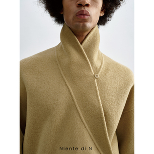 青果领双面呢短外套 Niente