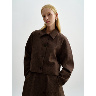 插肩袖 小翻领短外套 Niente