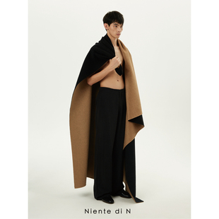 双面呢双色冬日造型感大毛毯 Niente