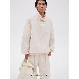 气泡轻盈感肌理堆堆领卫衣 Niente