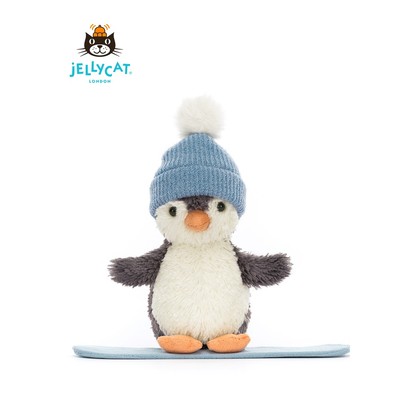 英国Jellycat花生企鹅雪板装毛绒玩具安抚公仔礼物2025圣诞新品