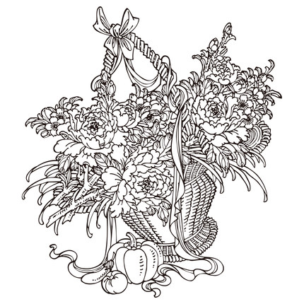 葫芦贴纸(满48包邮)拓印稿烙画底稿苹果芒果橙子石榴转印贴水果图