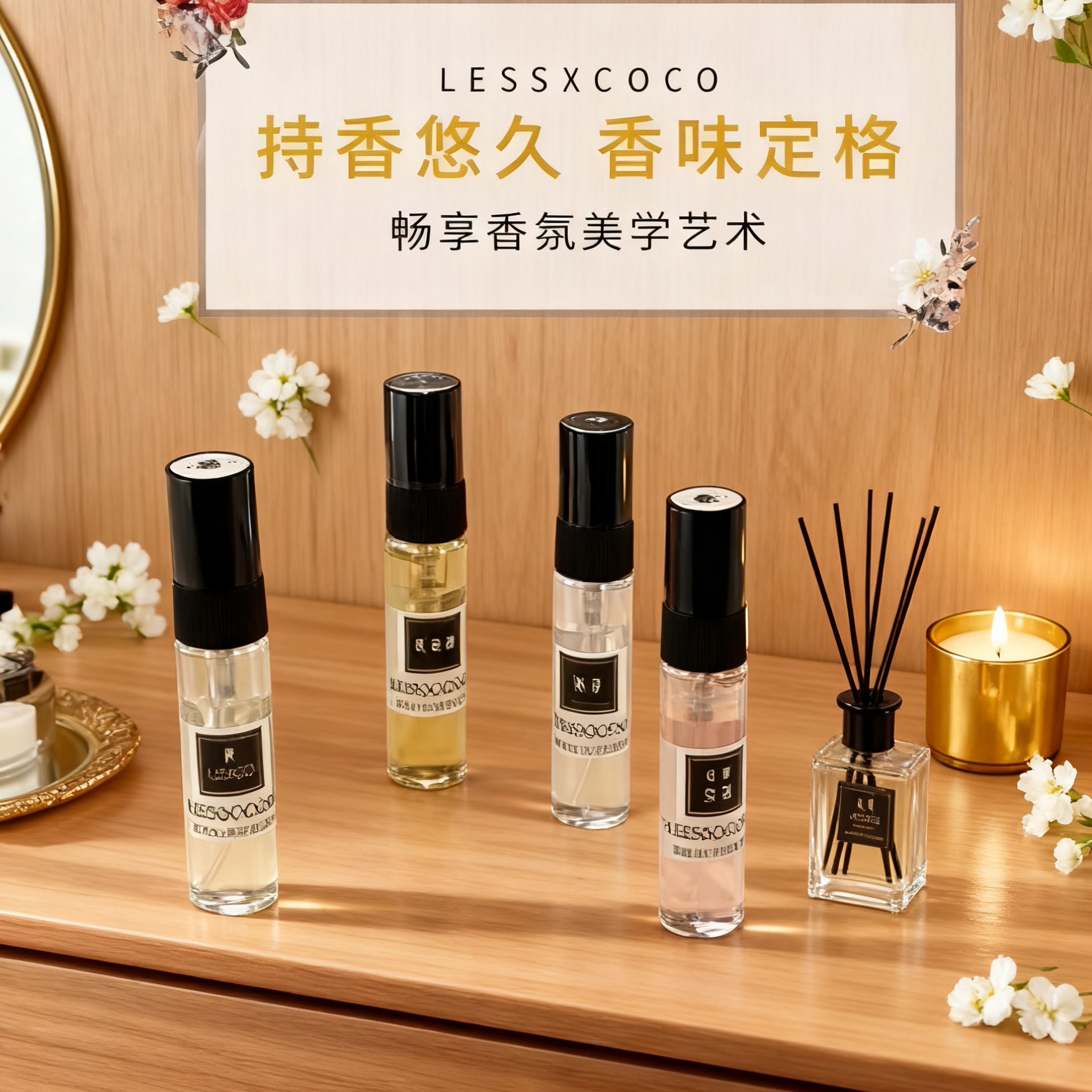 LESSXCOCO香水大牌正品高级淡香香氛男女通用持久留香携带方便