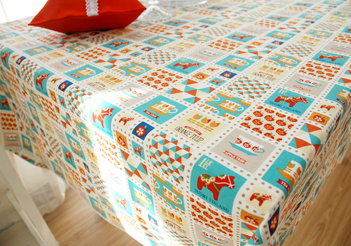 桌布棉麻瑞士茶几布定制