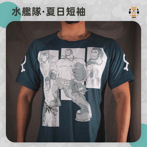 【夏日特卖】水舰队潮流短袖T恤男Furry兽圈兽人柴丼大码胖熊