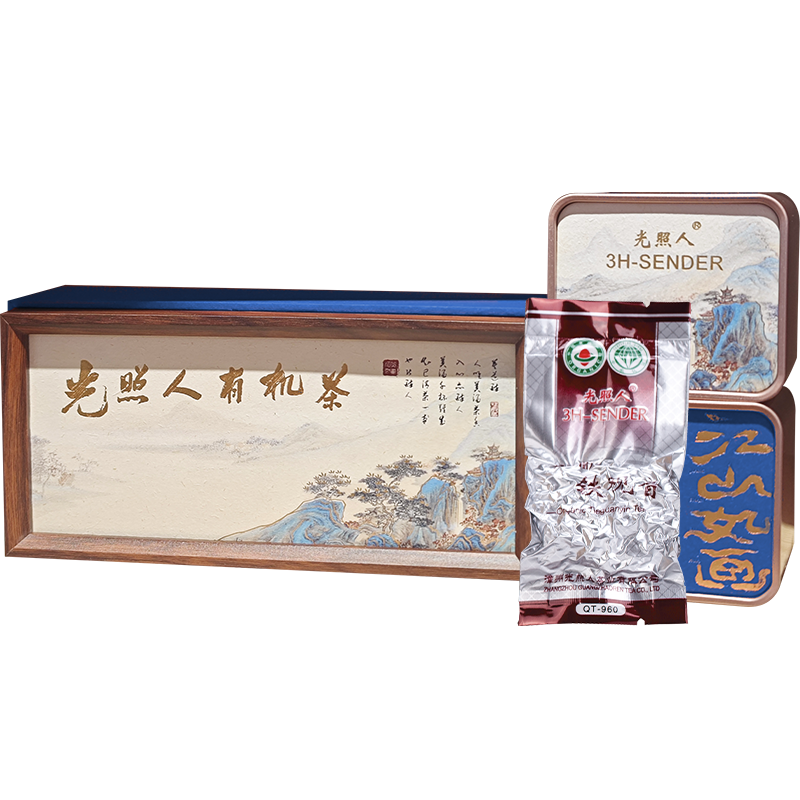 光照人有机茶铁观音江山如画精致礼盒装QT960*12泡