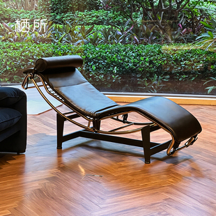 cassina柯布西耶lc4躺椅午休设计师沙发椅办公室躺椅阳台懒人椅