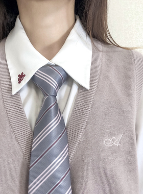 【现货】银泉女子JKDK原创制服搭配基础小物手打领带包邮日系百搭