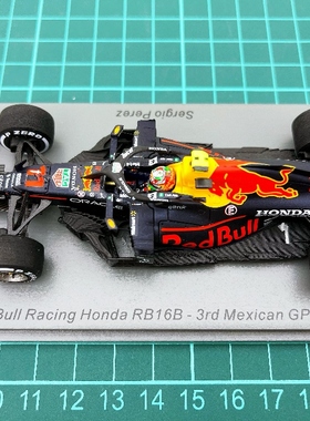 全新促 SPARK F1 车模 1/43 2021 RB16B 佩雷兹 墨西哥 季军